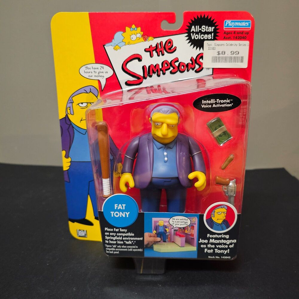 Fat Tony World of Springfield Simpsons Intelli-tronic Figure 2002 NIP